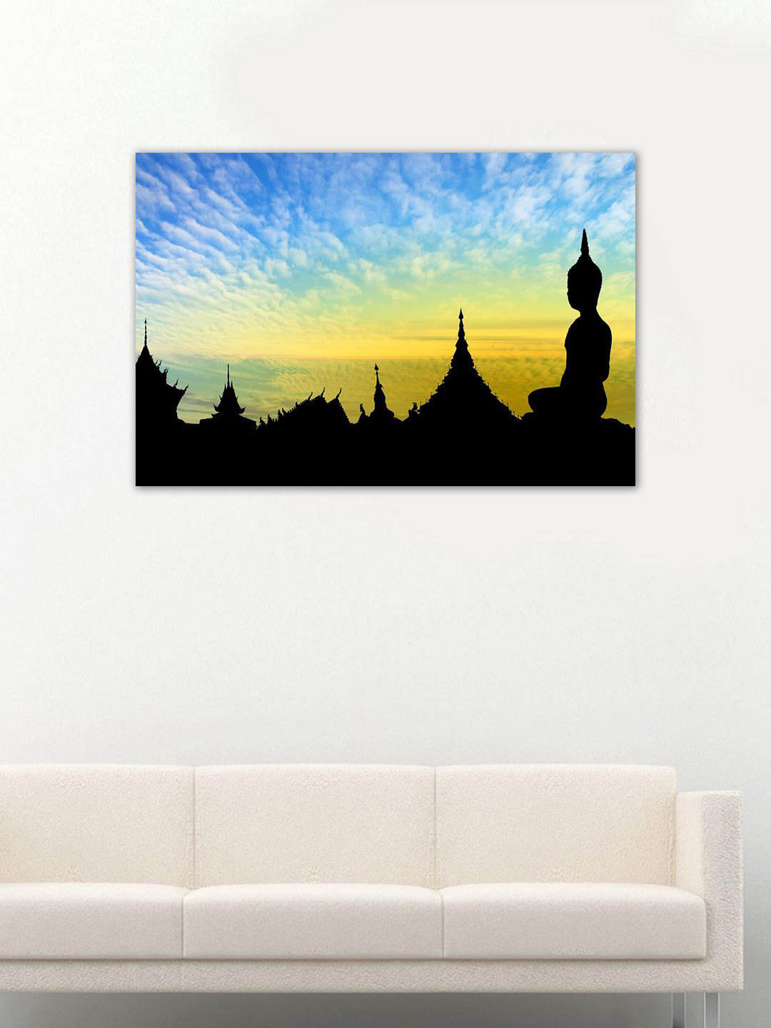 

999Store Black & Blue Buddha Wall Art