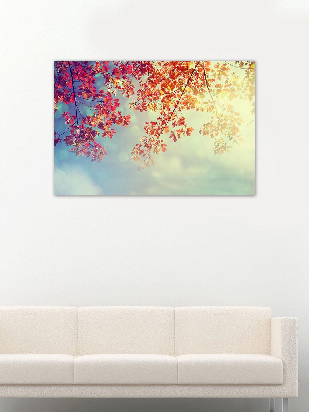 

999Store White & Blue Forest Wall Art