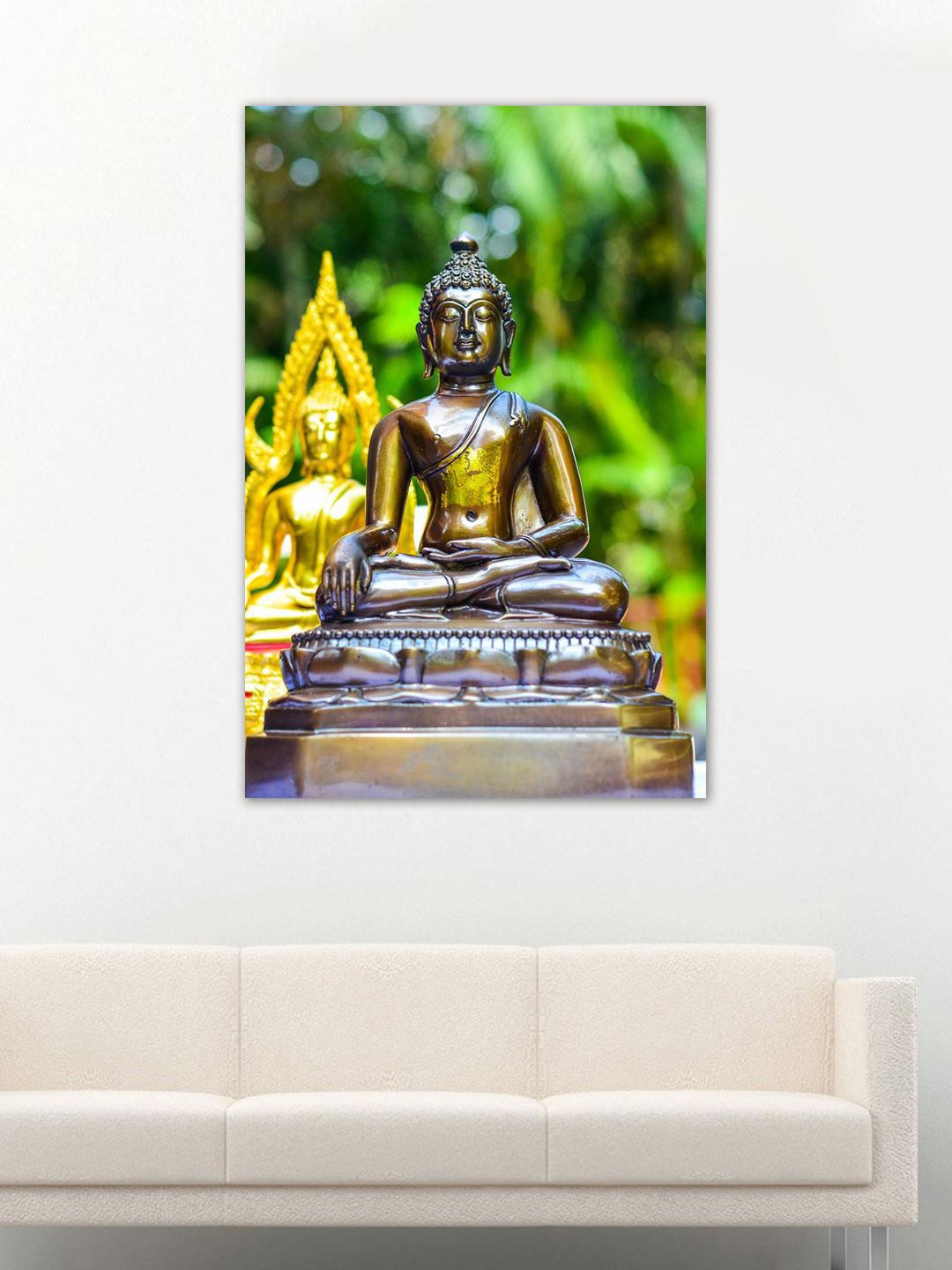 

999Store Green & Gold-Toned Buddha Wall Art