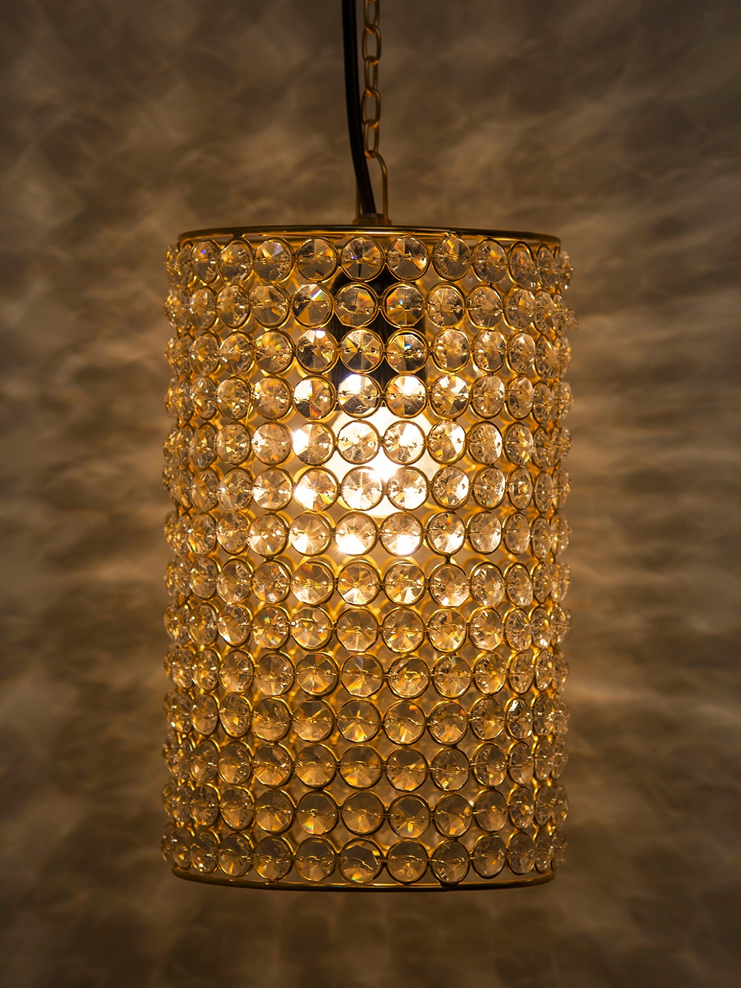 

Homesake Gold-Toned Self Design Hanging Light