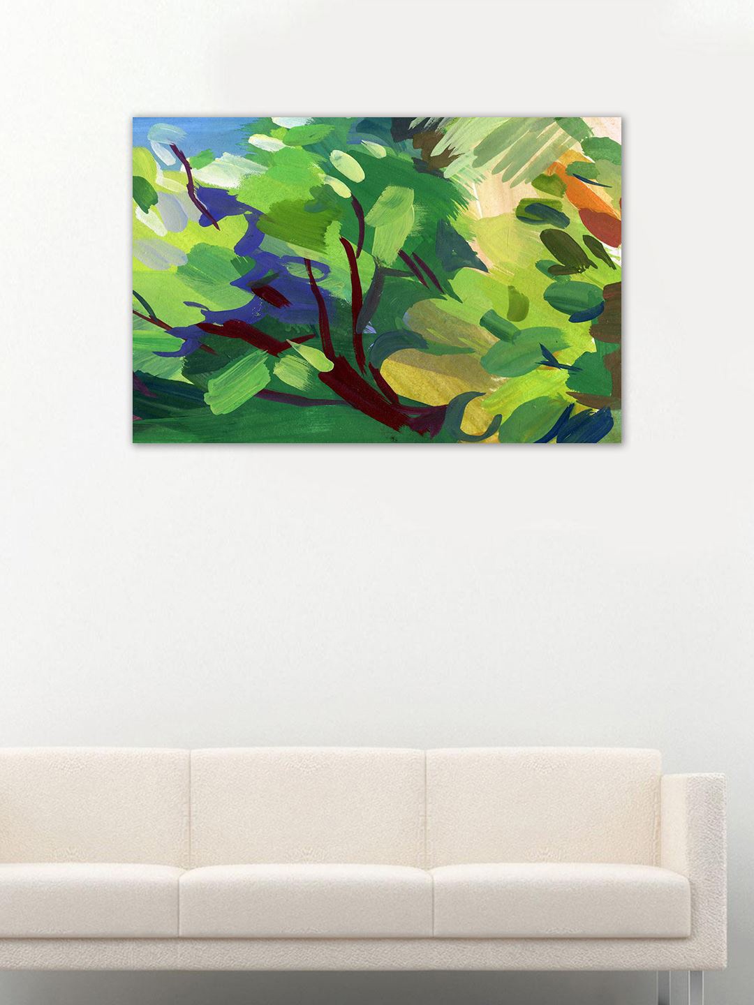

999Store Blue & Green Tropical Hand-Painted Wall Art