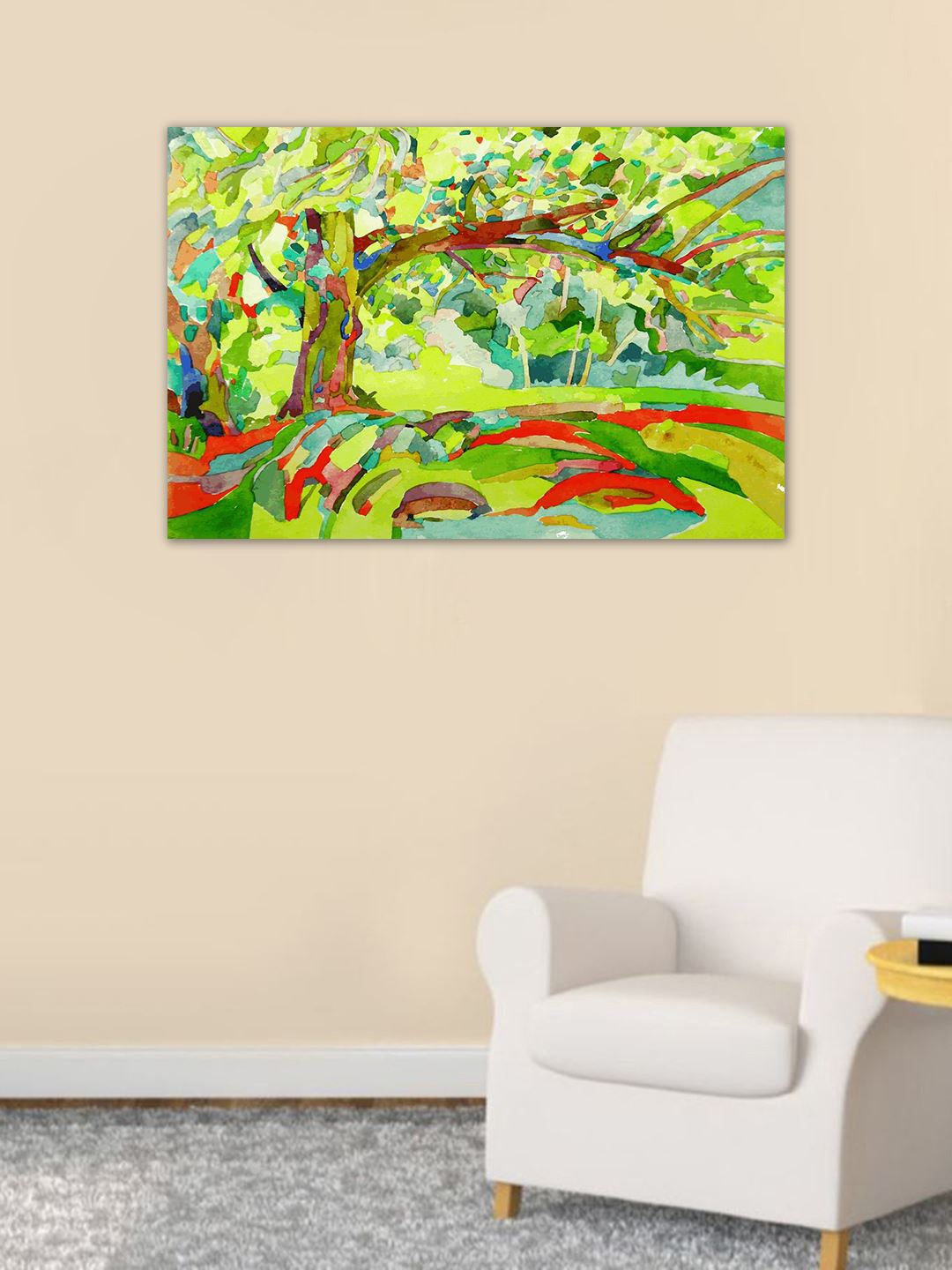 999Store Multicoloured Tree Wall Art, Multi