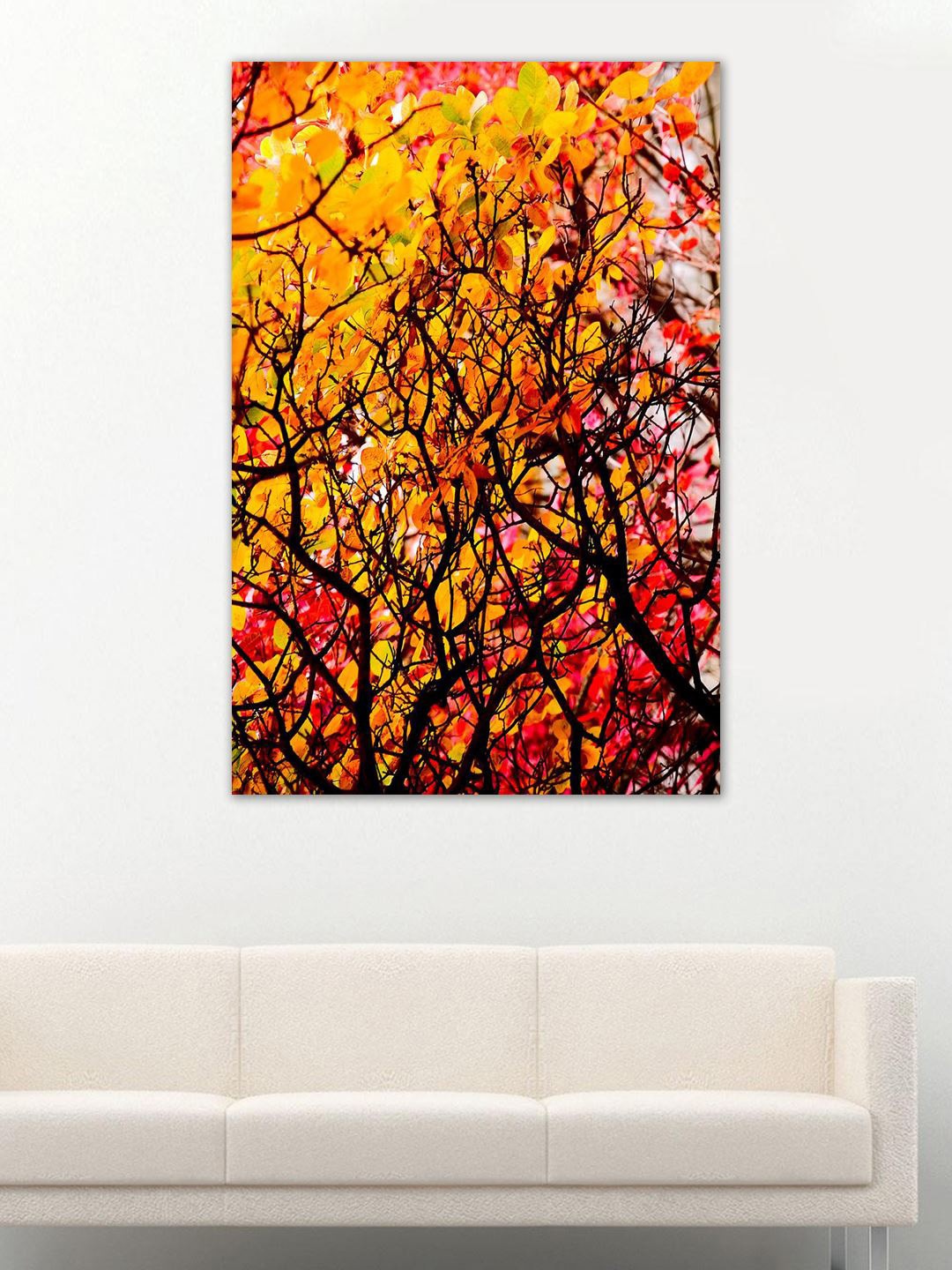 

999Store Yellow, Red & Black Autumn Wall Art