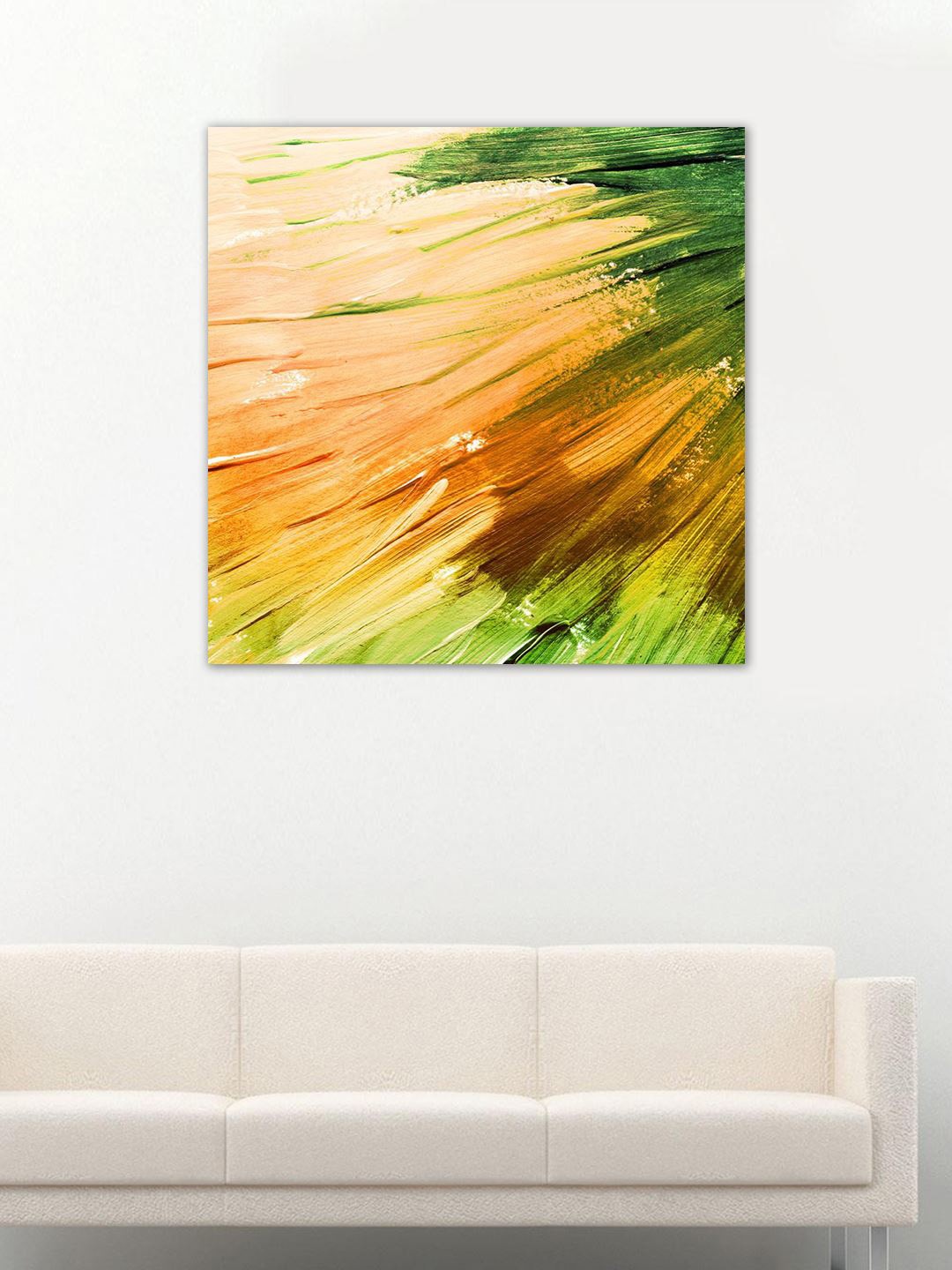 

999Store Brown, Green & Yellow Abstract Wall Art