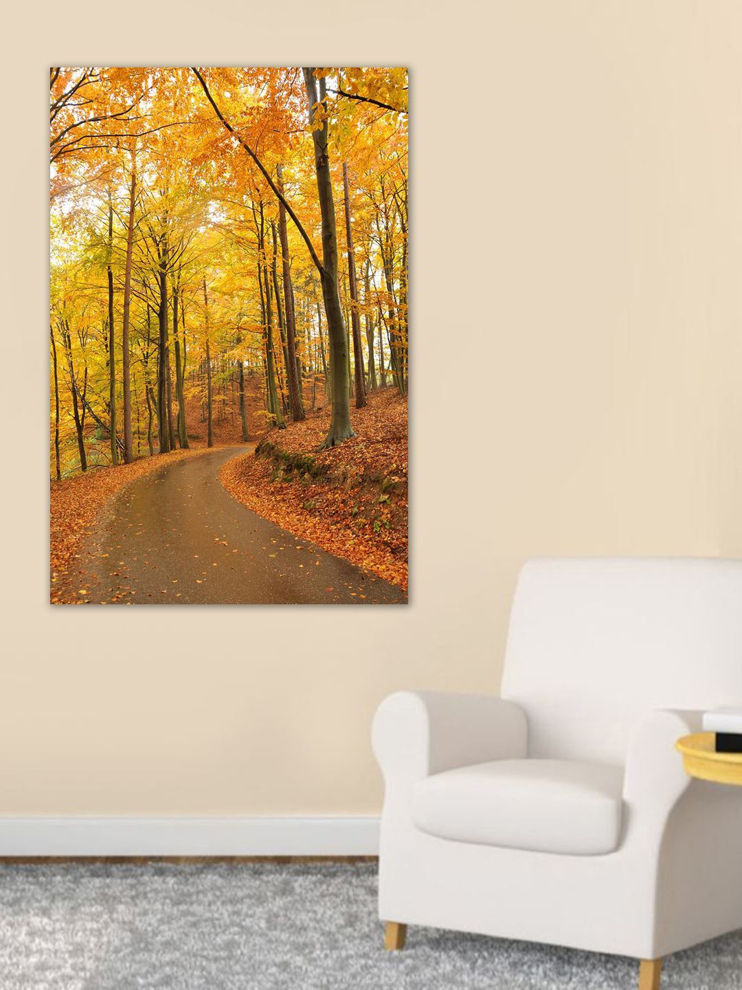 999Store Yellow & Brown Tree Wall Art