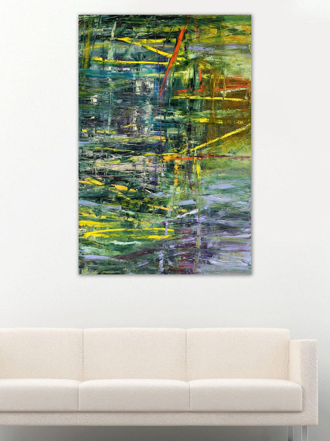 

999Store Multicoloured Handpainted Abstract Wall Art, Multi