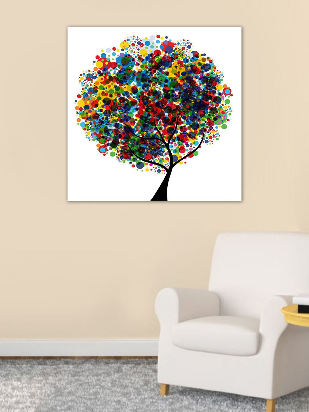

999Store Multicoloured Tree Wall Art, Multi