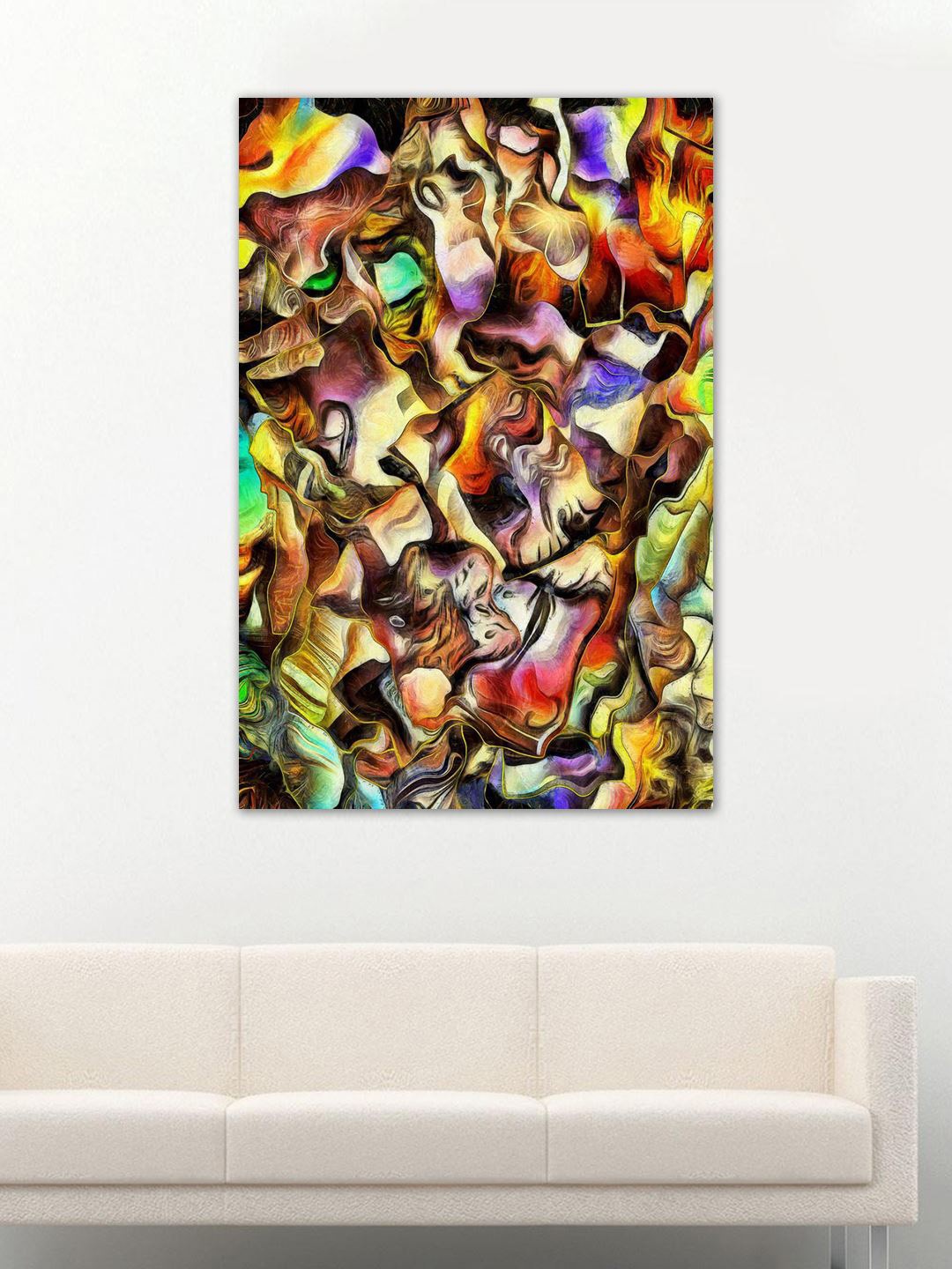 

999Store Multicoloured Abstract Wall Art, Multi