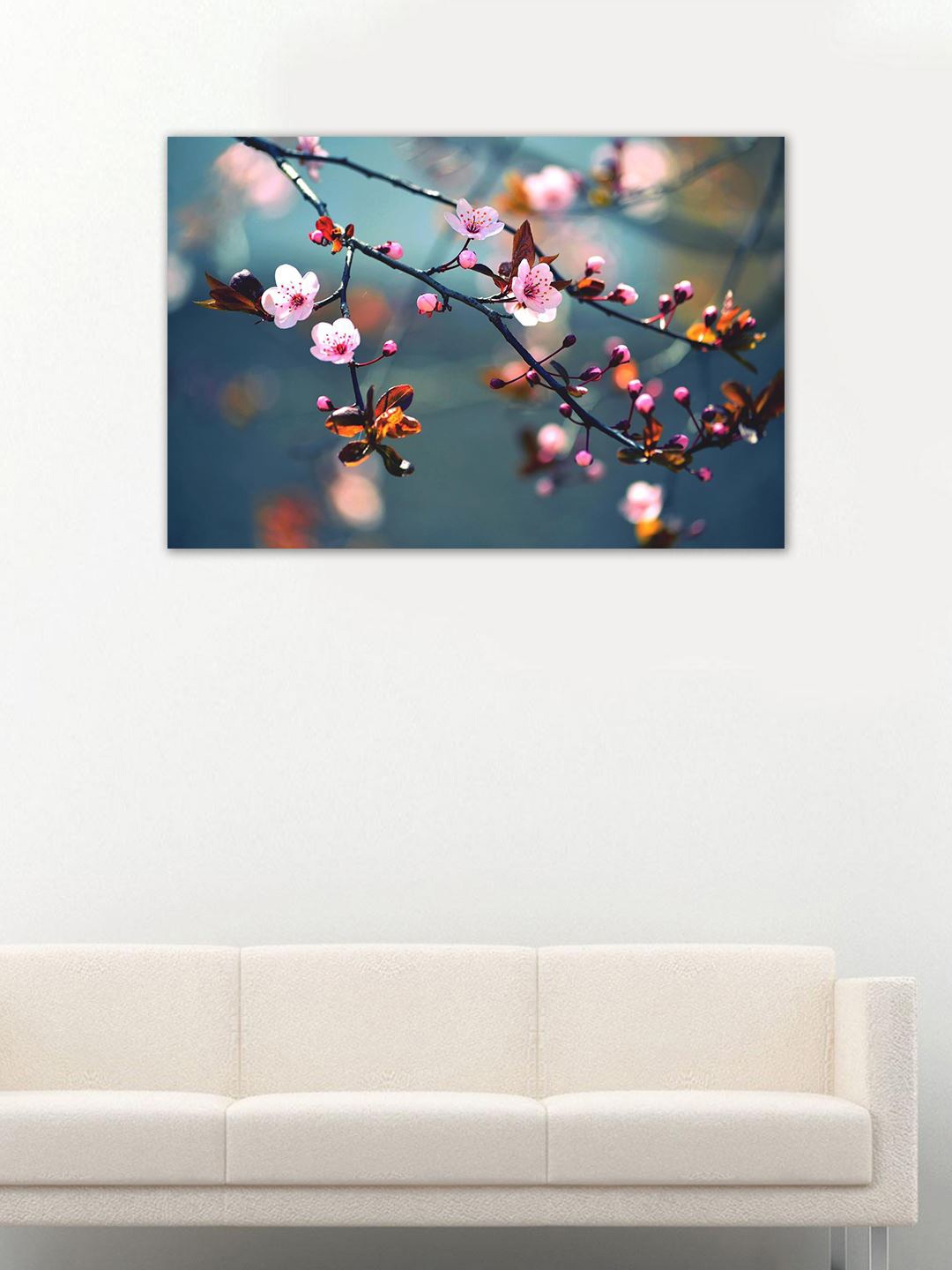 999Store Multicoloured Hand-Painted Floral Wall Art, Multi