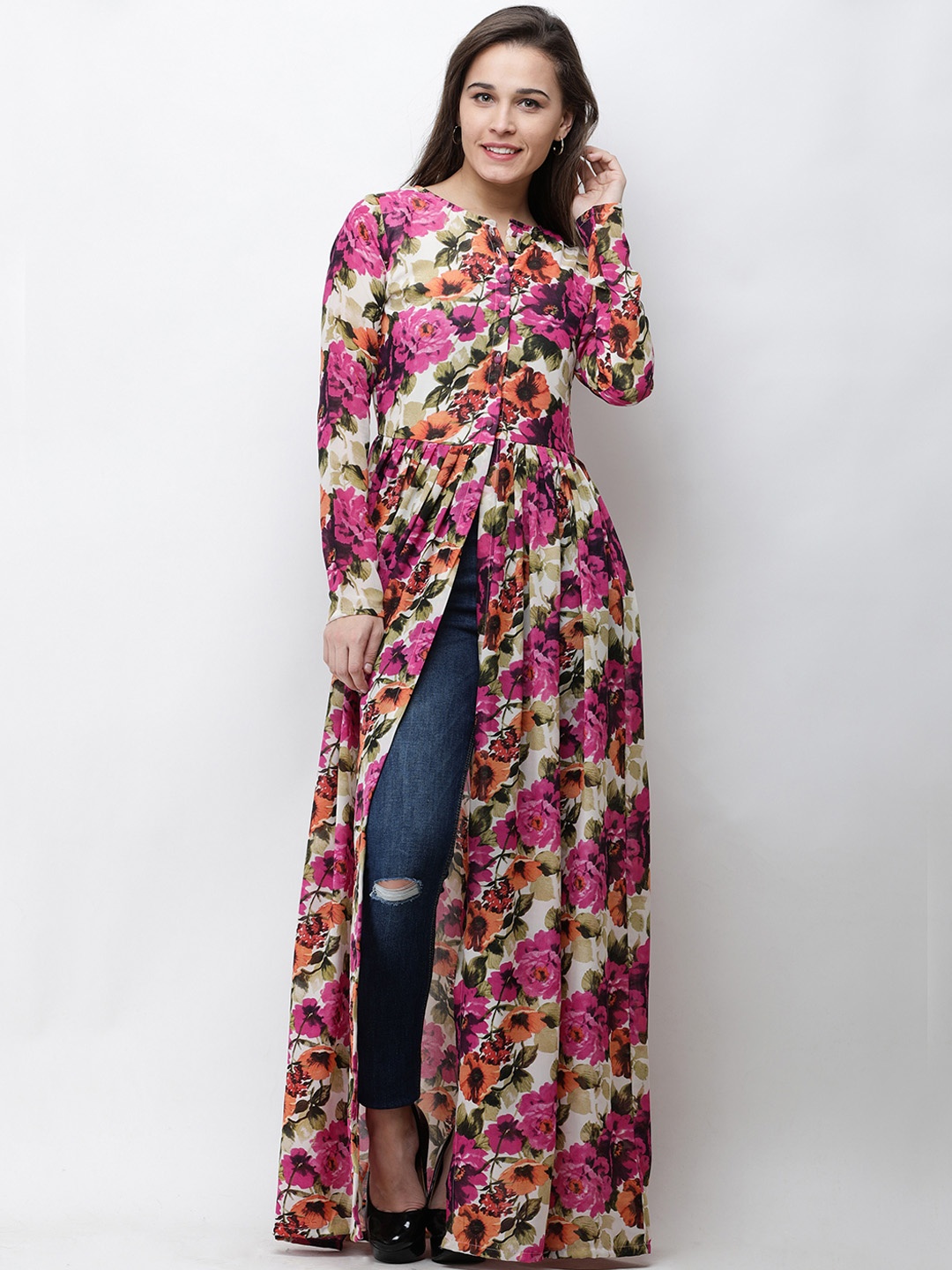 

Cation Multicoloured Printed Longline Tunic, Multi