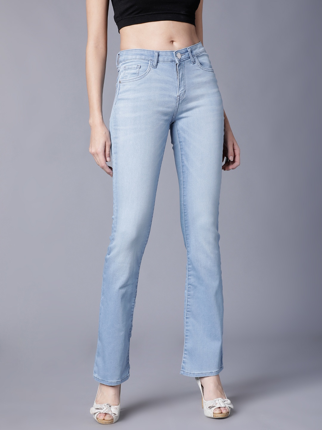 

Tokyo Talkies Women Blue Super Skinny Fit Mid-Rise Clean Look Stretchable Jeans