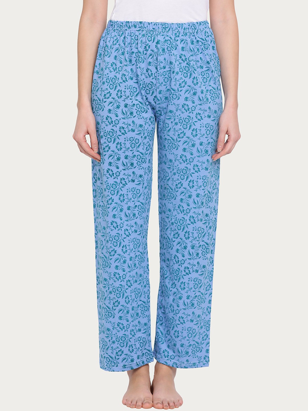 

Clovia Women Blue Printed Pyjamas LB0168P17L