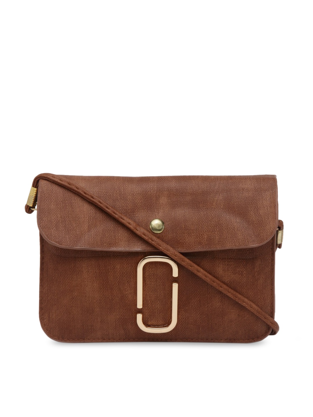 

Moedbuille Women Brown Textured Two Fold Wallet