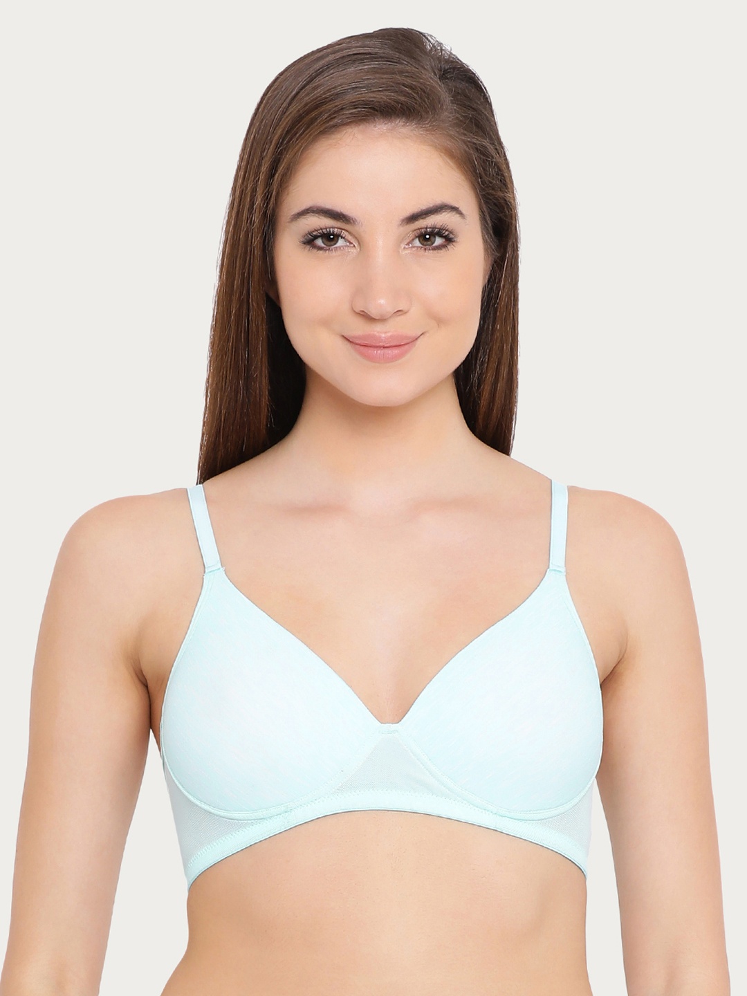 

Clovia Padded Non-Wired T-Shirt Bra, Turquoise blue