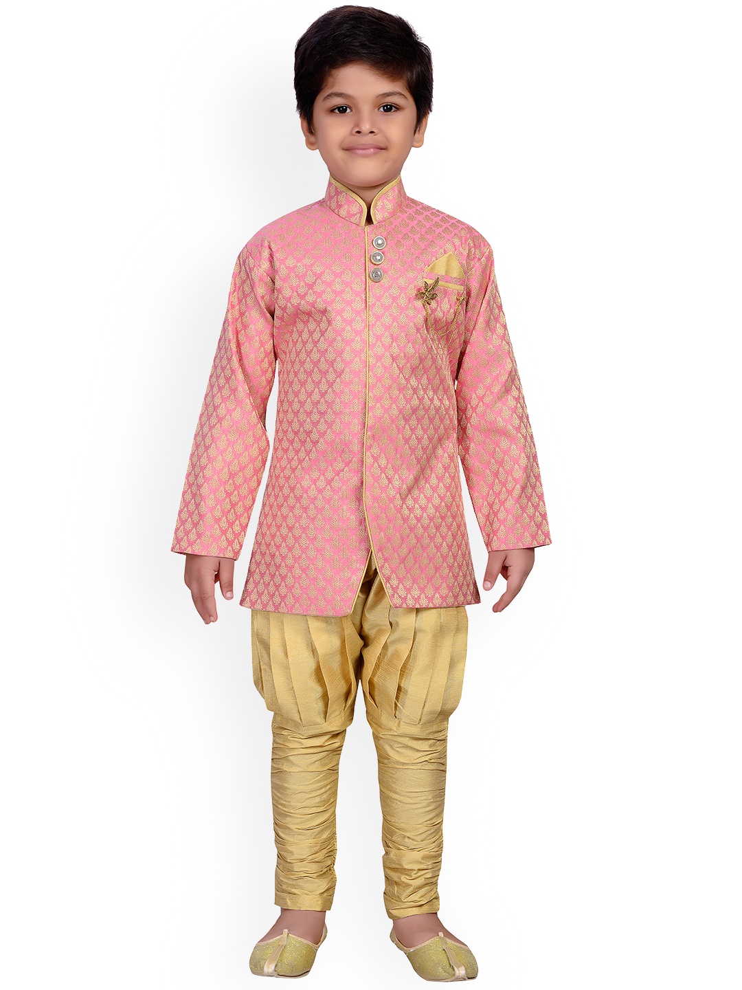 

AJ Dezines Boys Pink Sherwani