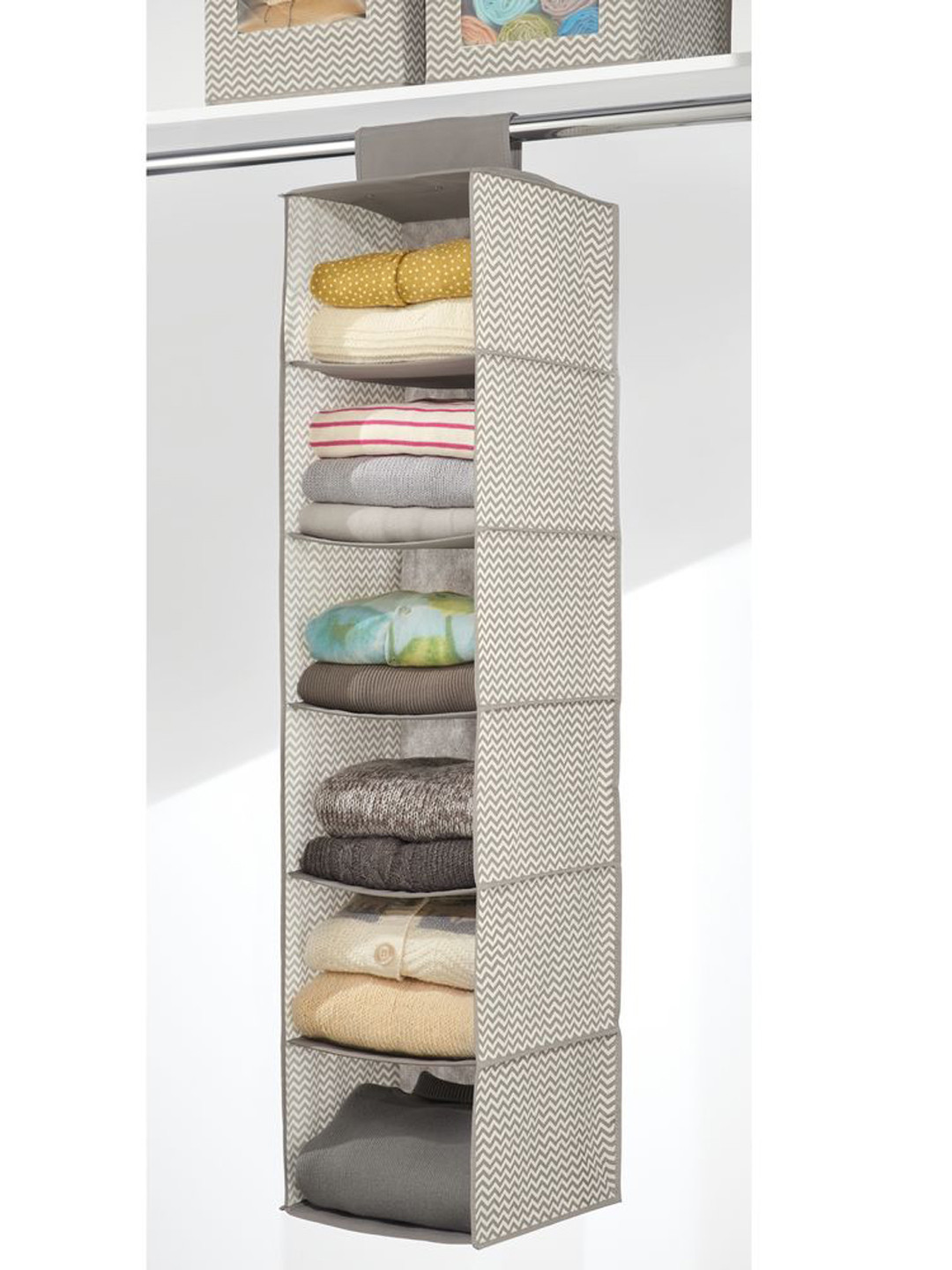 

INTERDESIGN Taupe Printed Closet Organiser