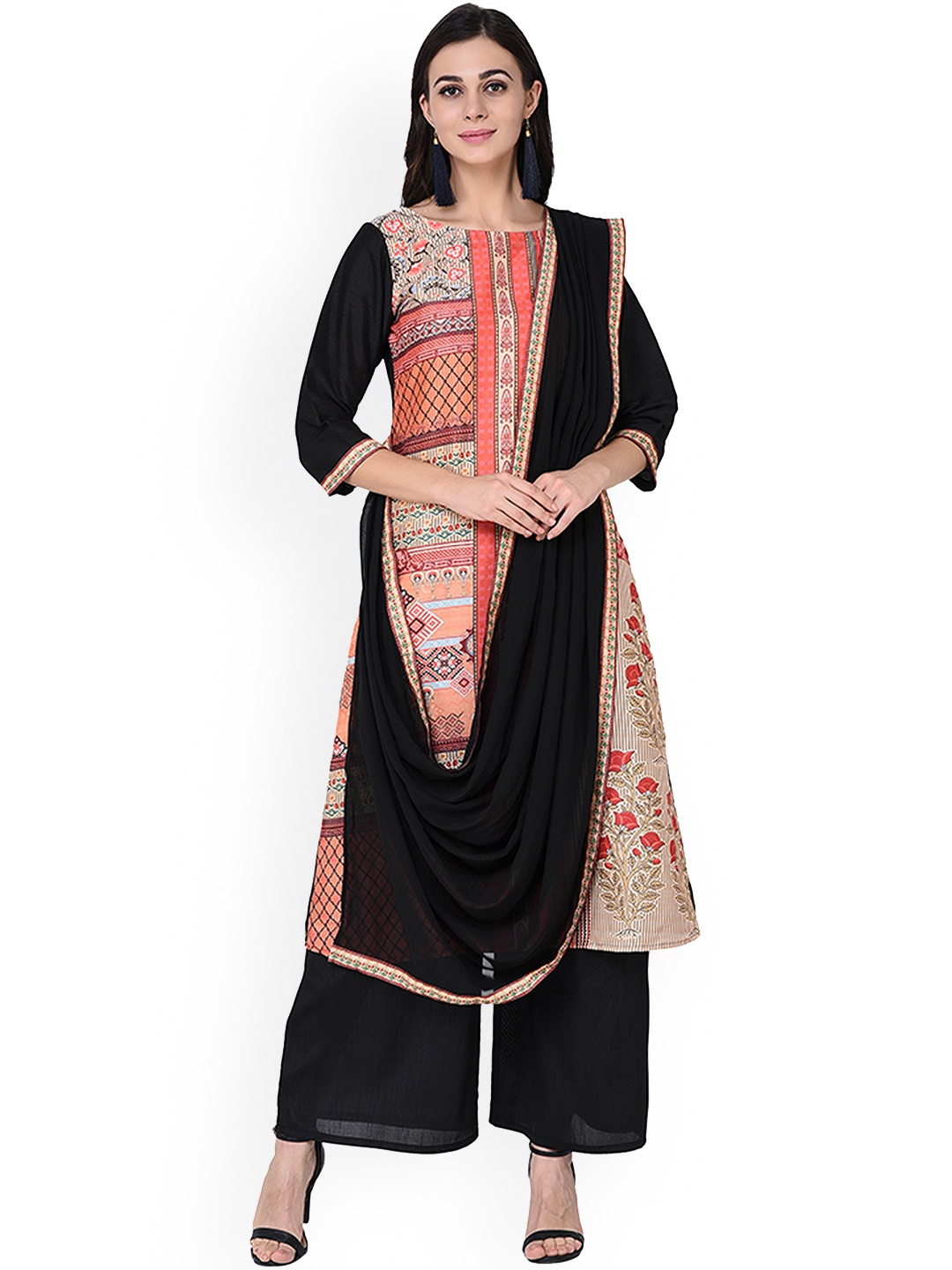 

ZIYAA Women Multicoloured Printed A-Line Kurta, Multi