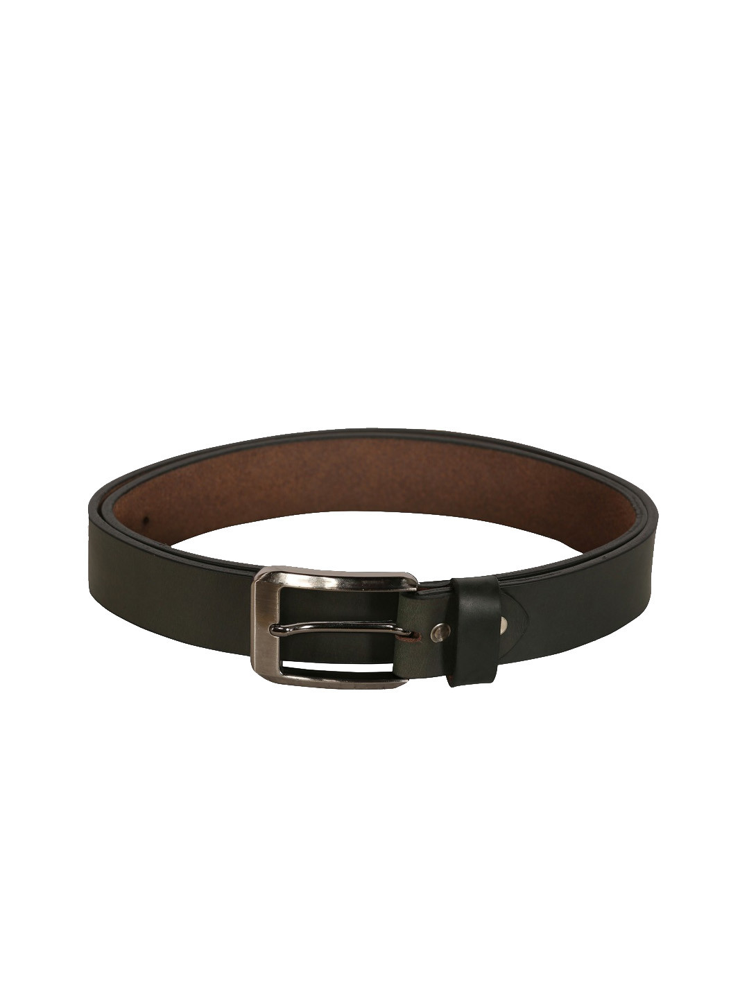 

SCHARF Men Olive Green Solid Leather Belt