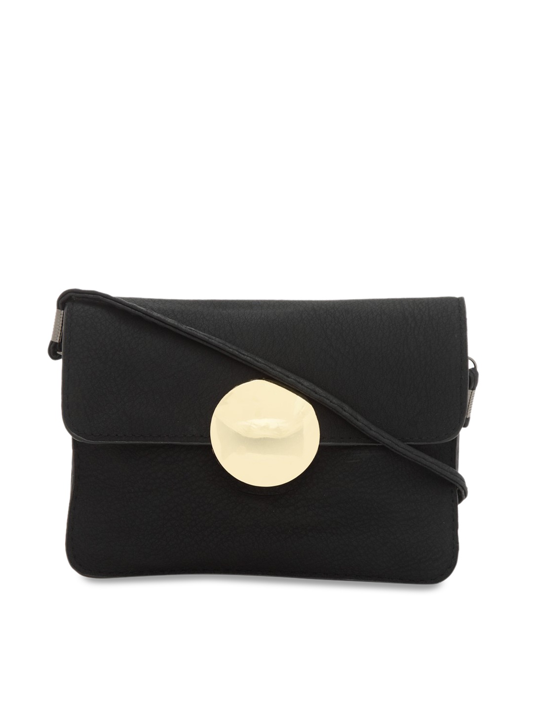 

Moedbuille Black Solid Sling Bag