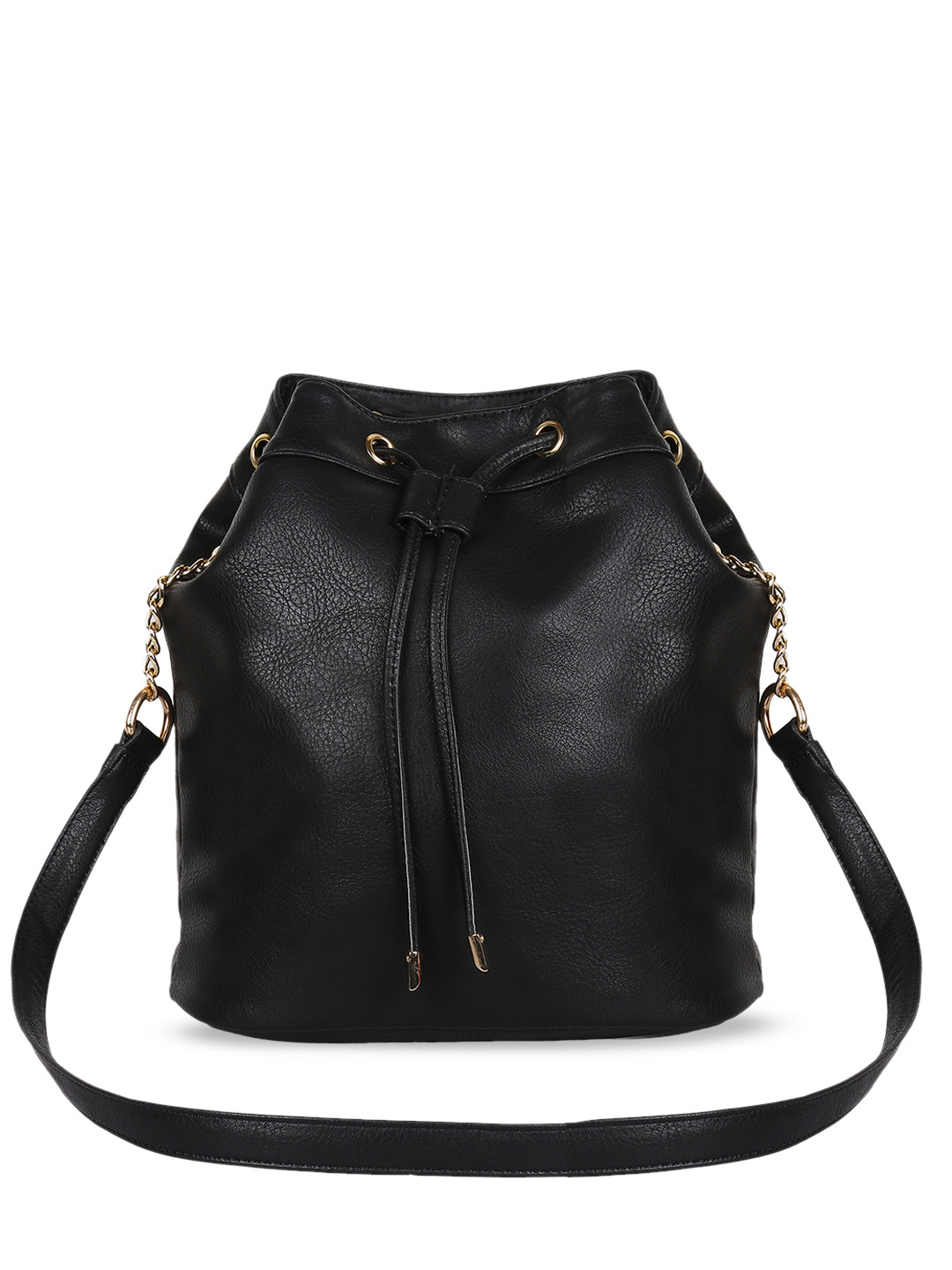

Lychee bags Black Solid Sling Bag