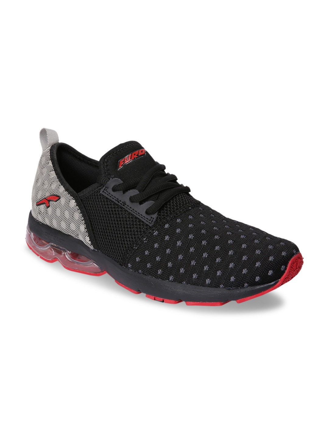 

FURO by Red Chief Men Black Running Shoes