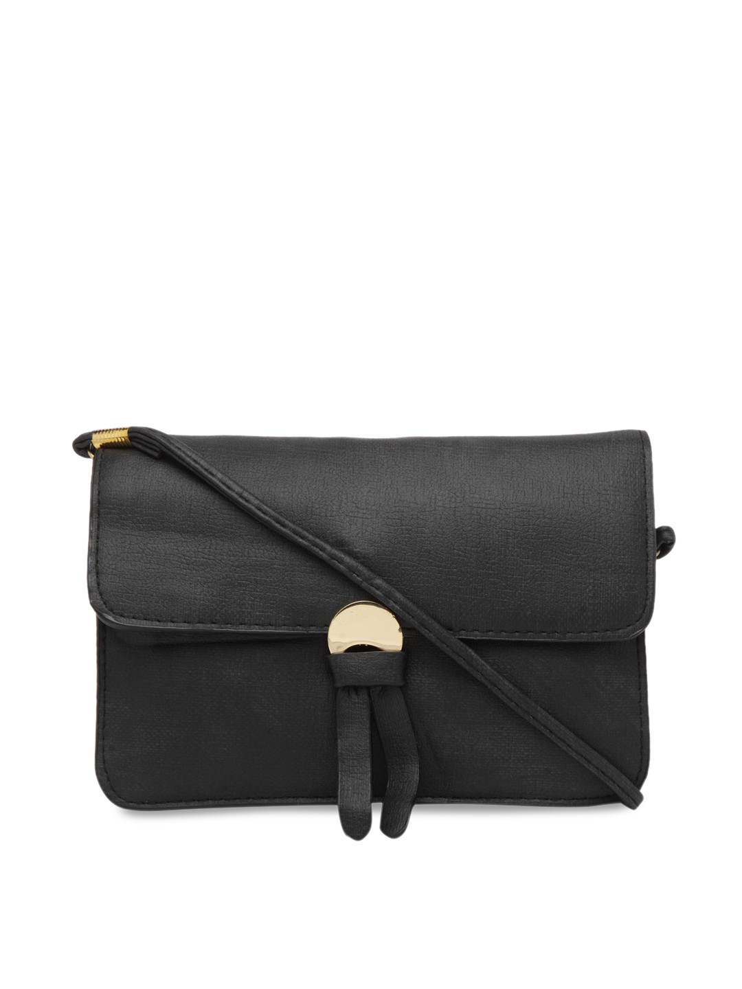 

Moedbuille Women Black Textured Two Fold Wallet