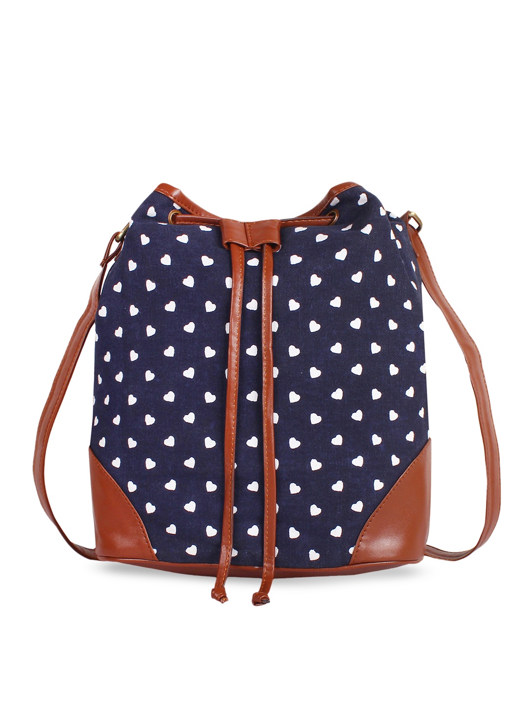 

Lychee bags Blue Printed Sling Bag