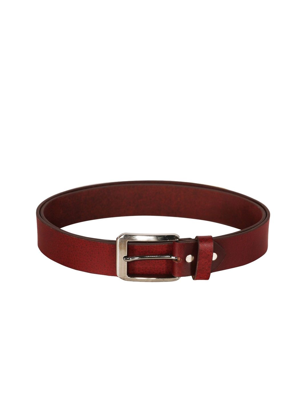 

SCHARF Men Maroon & Maroon Solid Belt