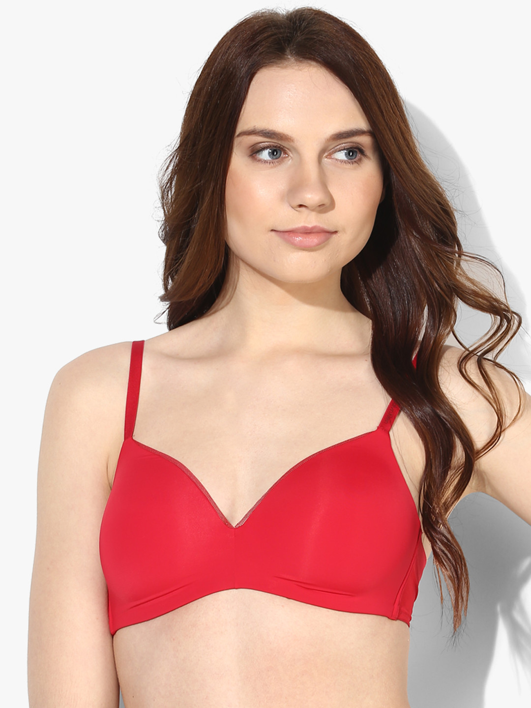 

Red Solid Bra