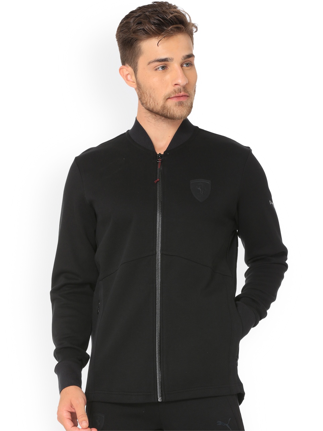 

PUMA Motorsport Men Black Solid Sporty Track MSP Jacket