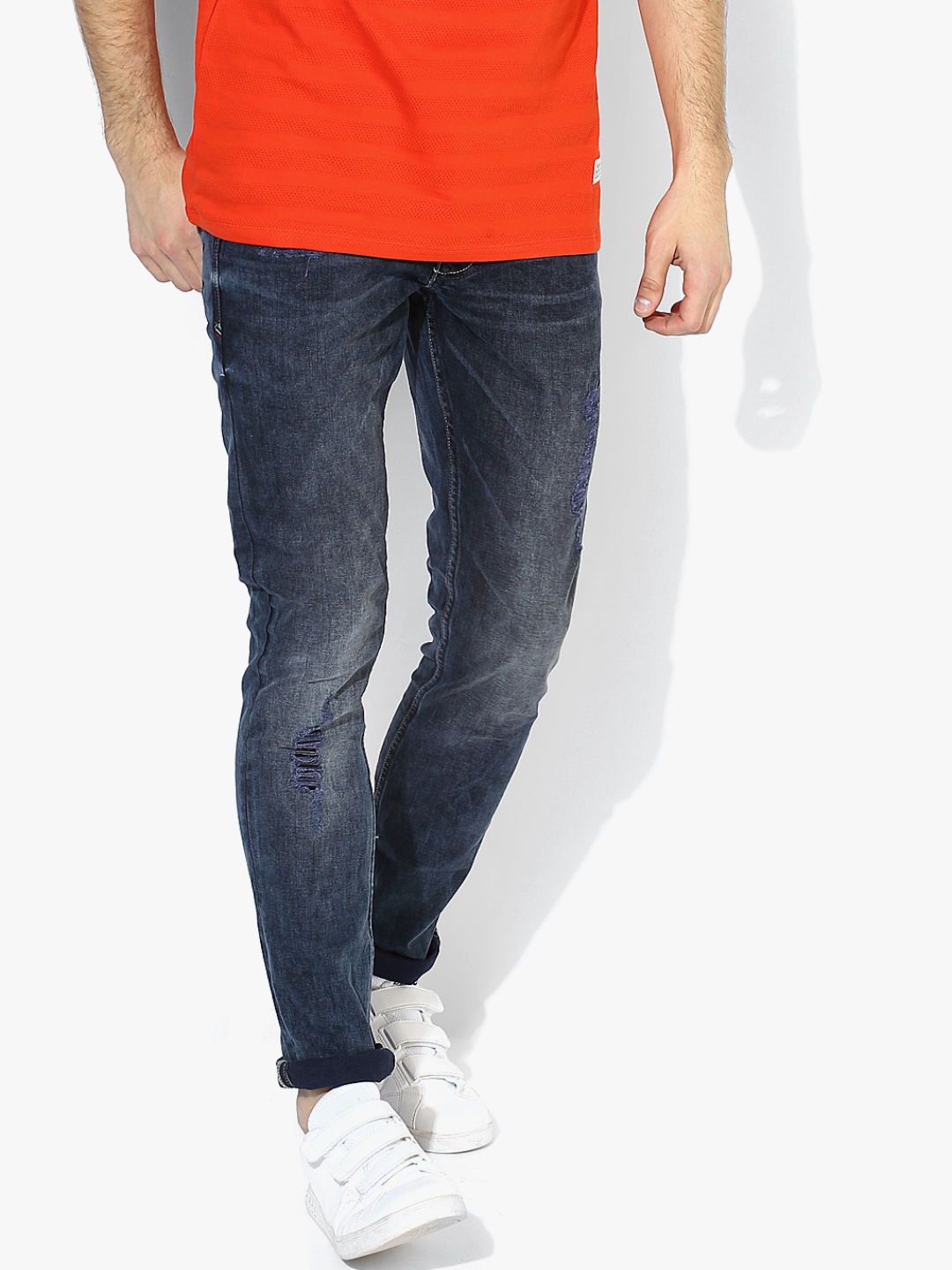 

Blue Washed Slim Fit Jeans