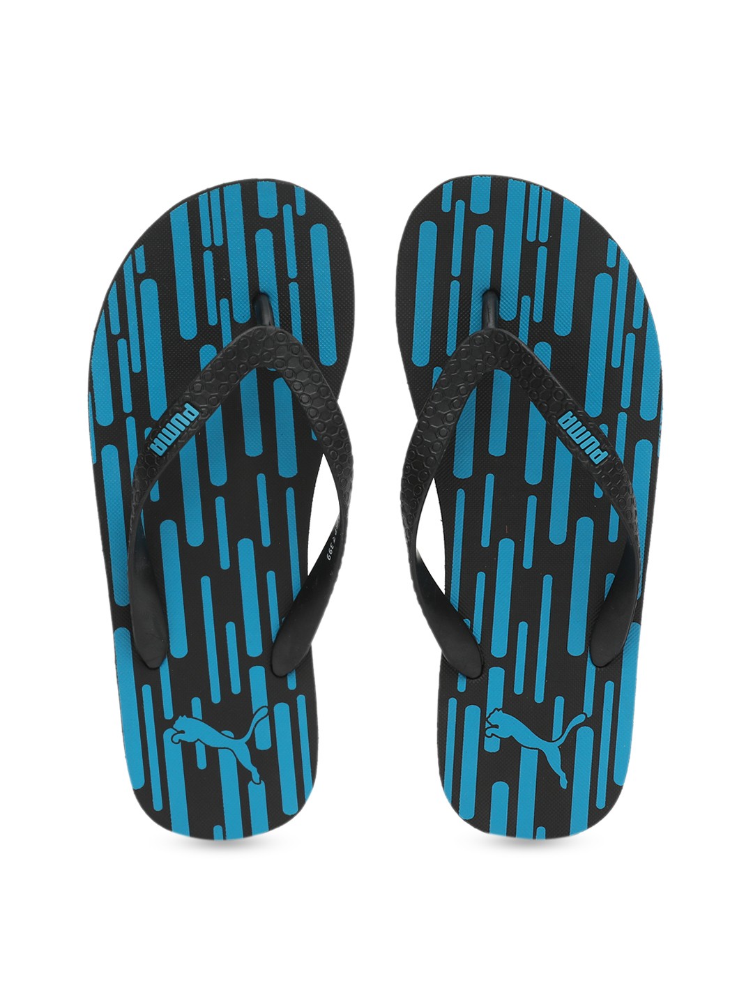 

Puma Unisex Blue & Black Printed Thong Flip-Flops