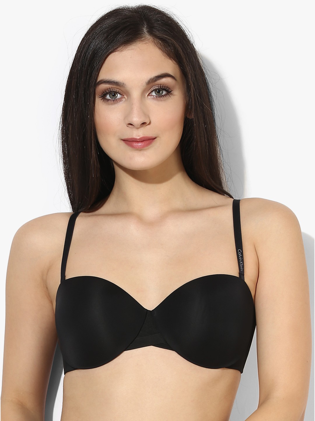 

Black Solid Bra