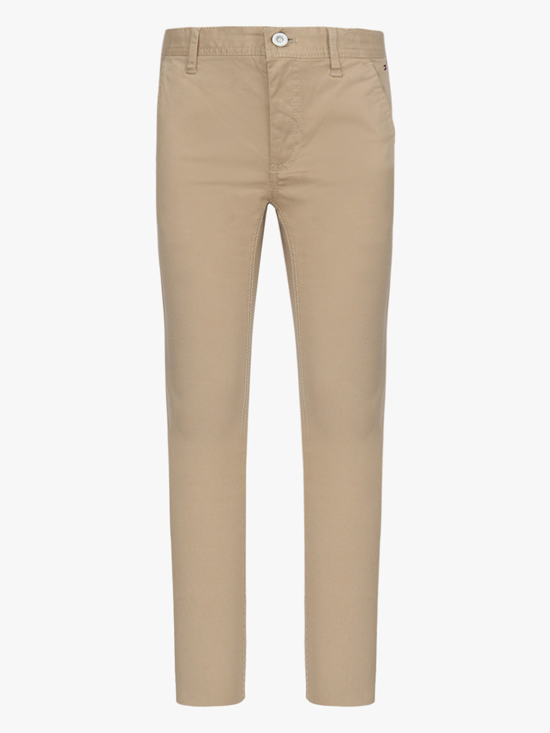 

Beige Solid Slim Fit Trouser