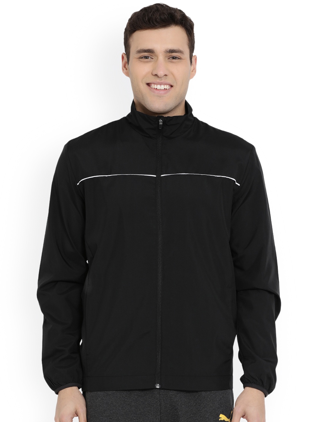 

Puma Men Black Solid Sporty Track Jacket