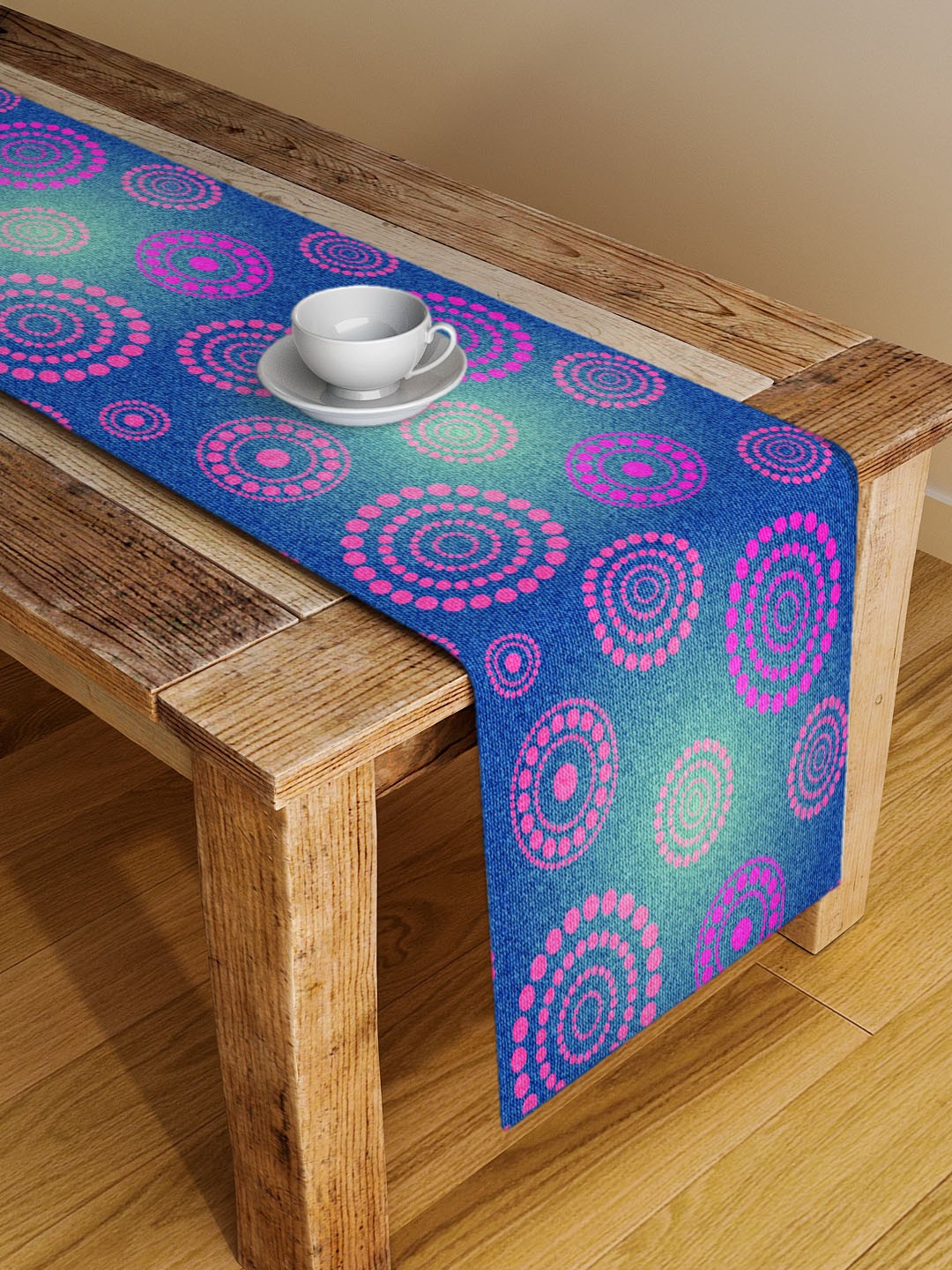 

Alina decor Blue & Pink Ethnic Table Runner
