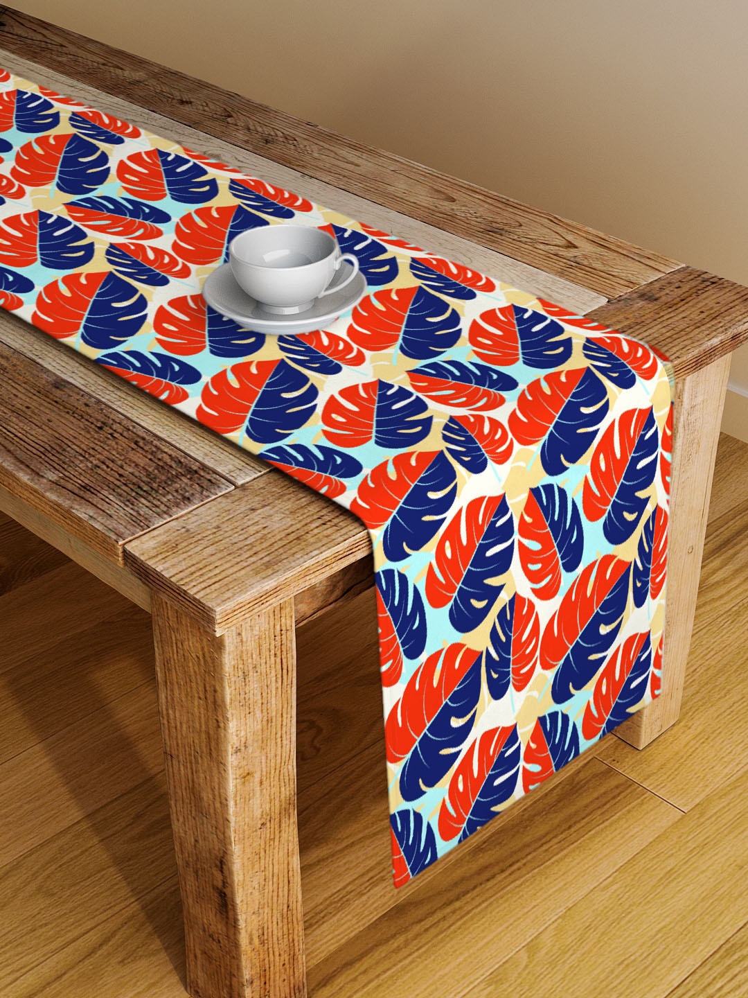 

Alina decor Multicoloured Leaves Table Runner, Multi
