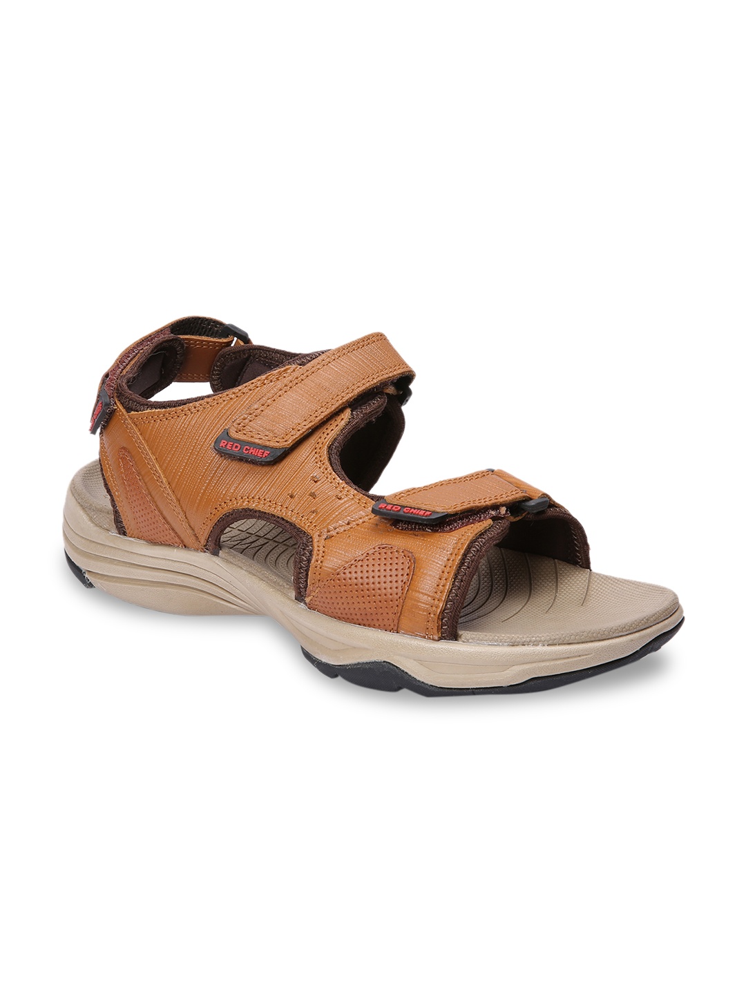 

Red Chief Men Tan Comfort Sandals
