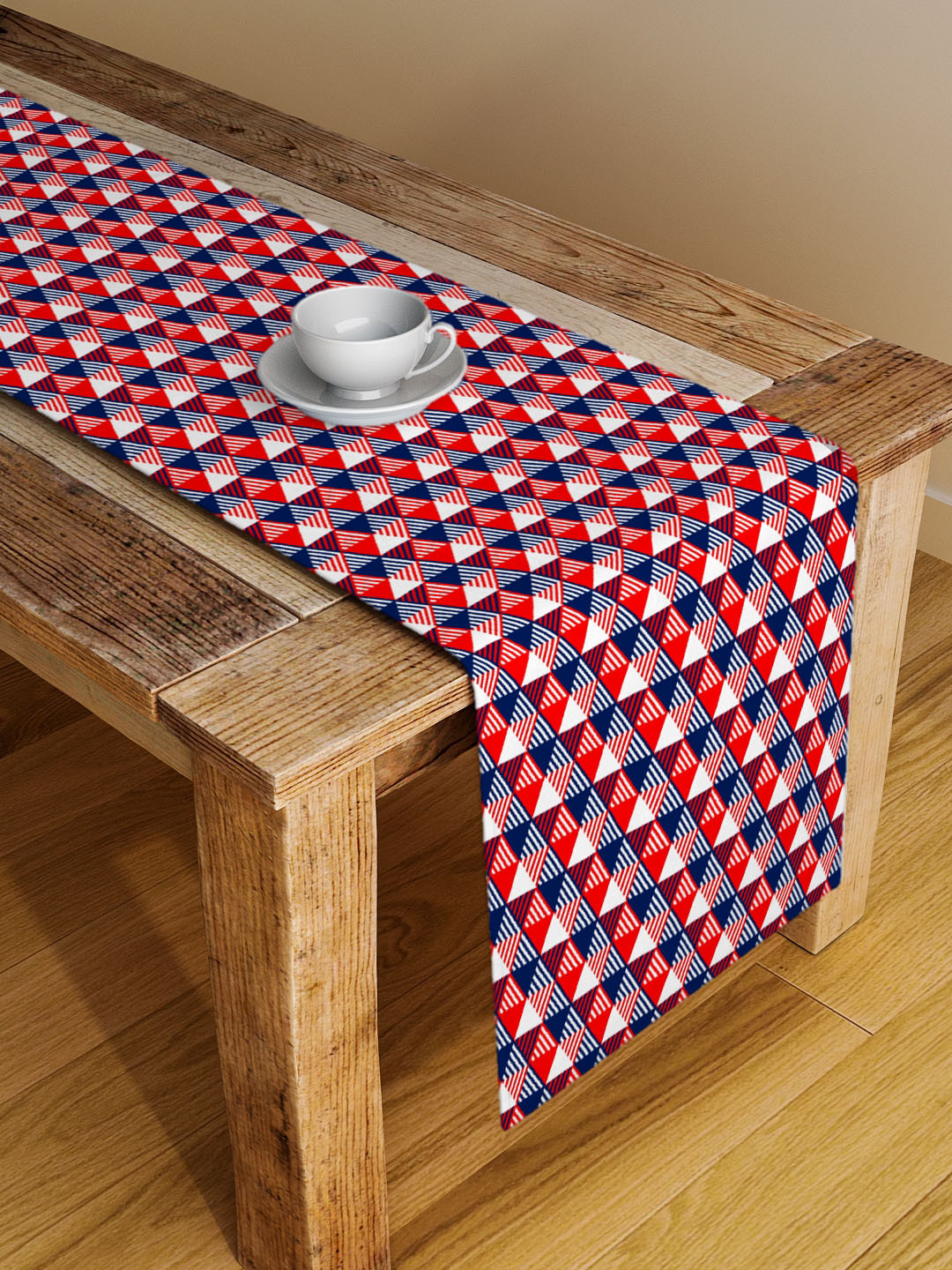 

Alina decor Multicoloured Geometric Table Runner, Multi