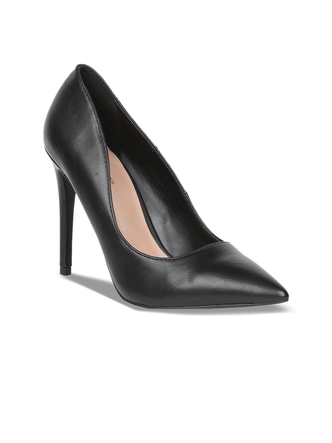 

Call It Spring Women Black Solid Pumps