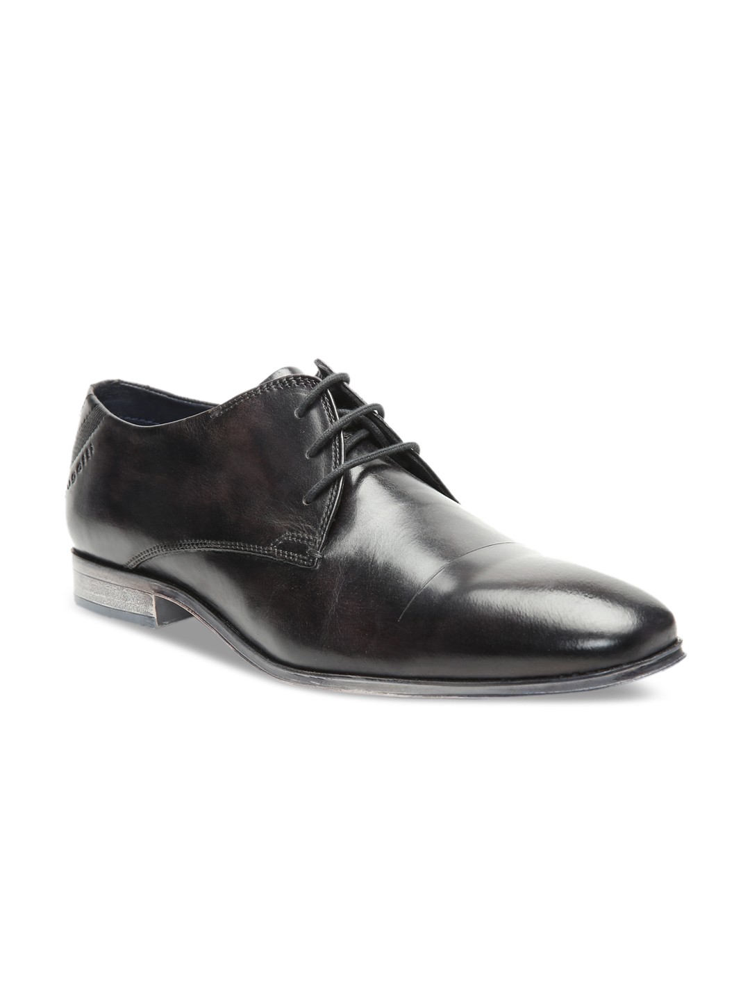 

Bugatti Men Grey Leather Formal Derbys