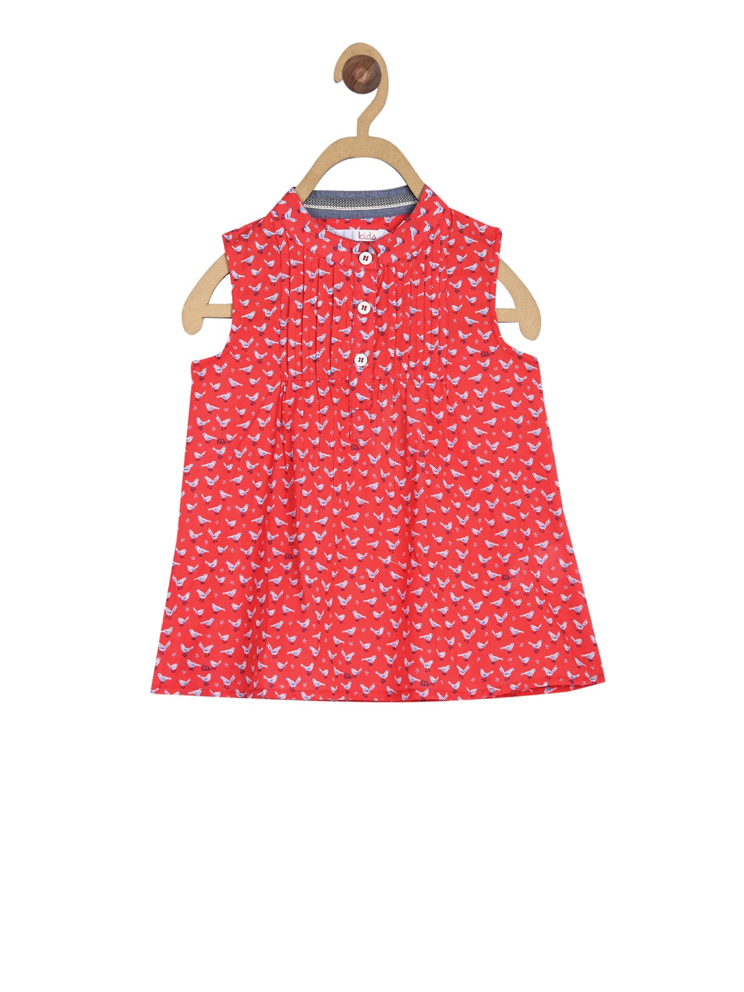 

ELLE Girls Red Printed A-Line Top