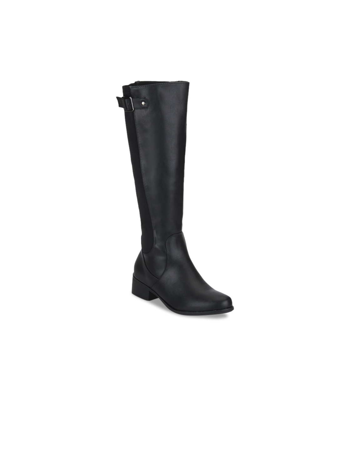 

Truffle Collection Women Black Solid Heeled Boots
