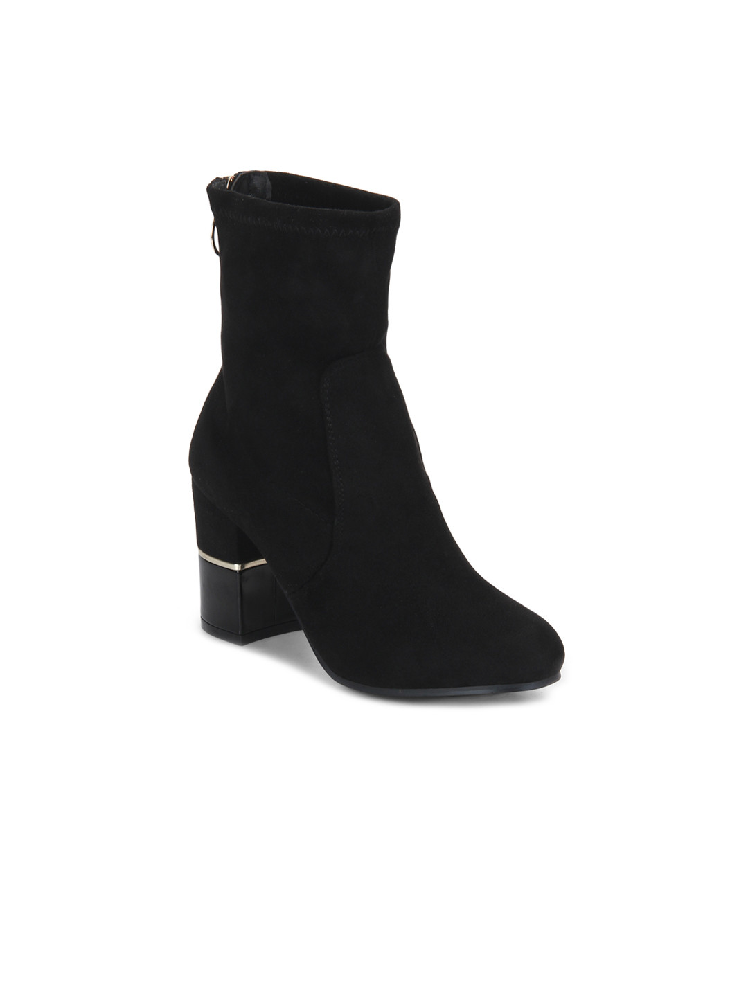 

Truffle Collection Women Black Solid Heeled Boots