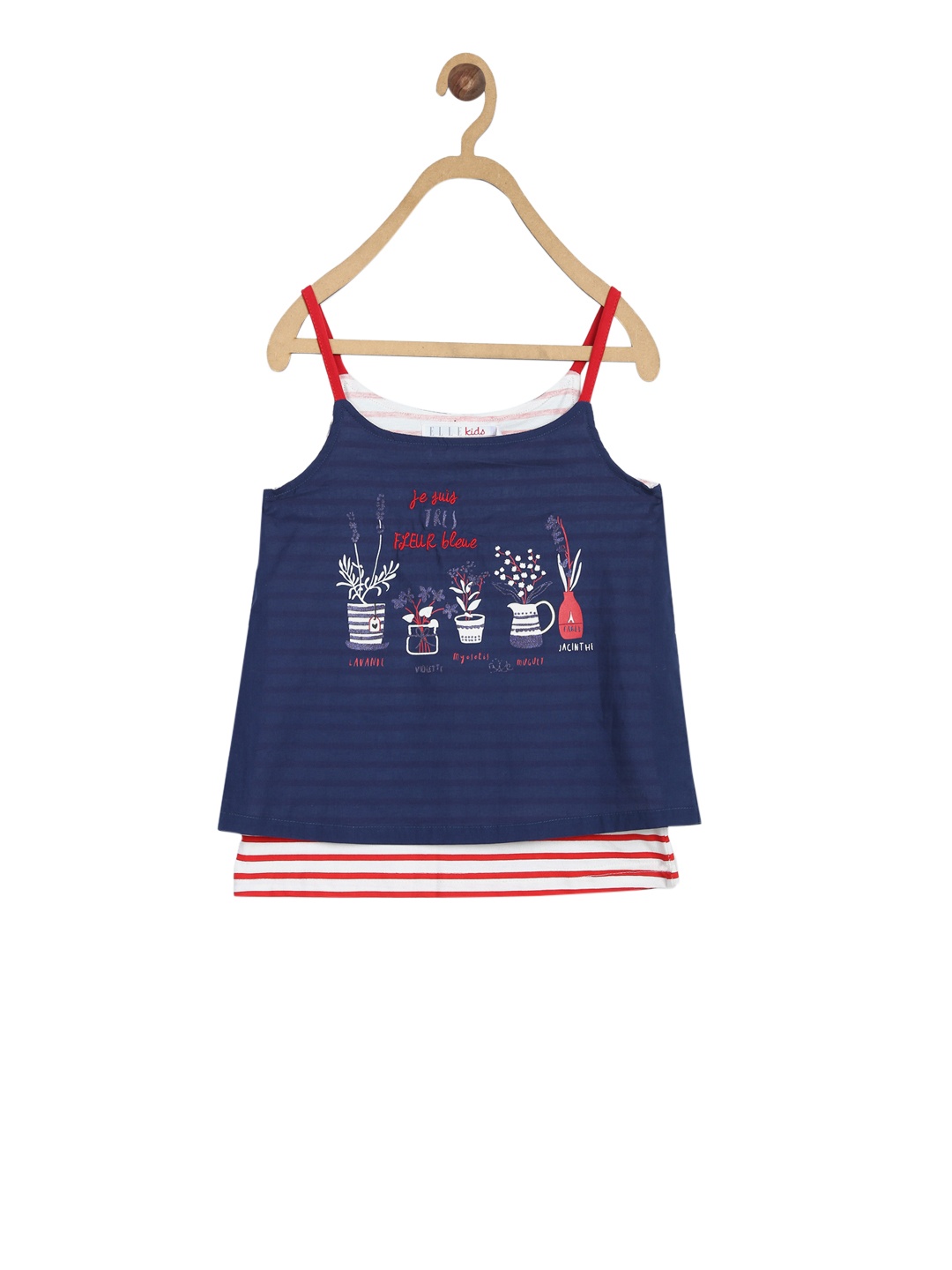 

ELLE Girls Red Printed A-Line Top