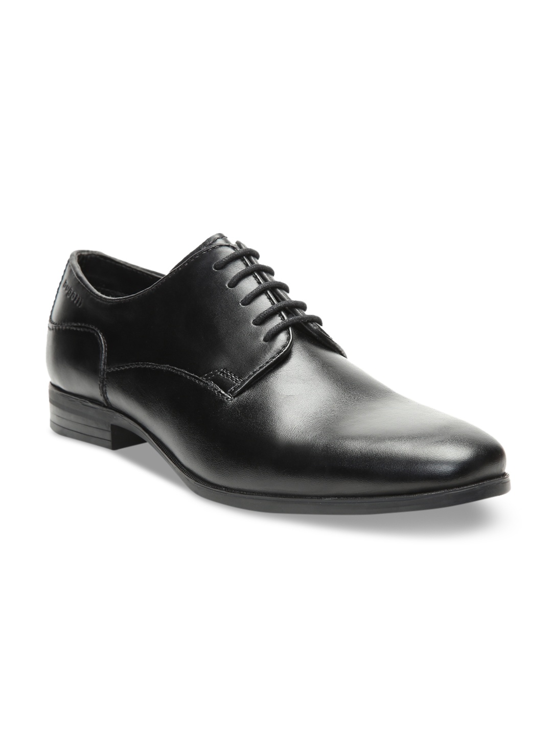 

Bugatti Men Black Leather Formal Derbys