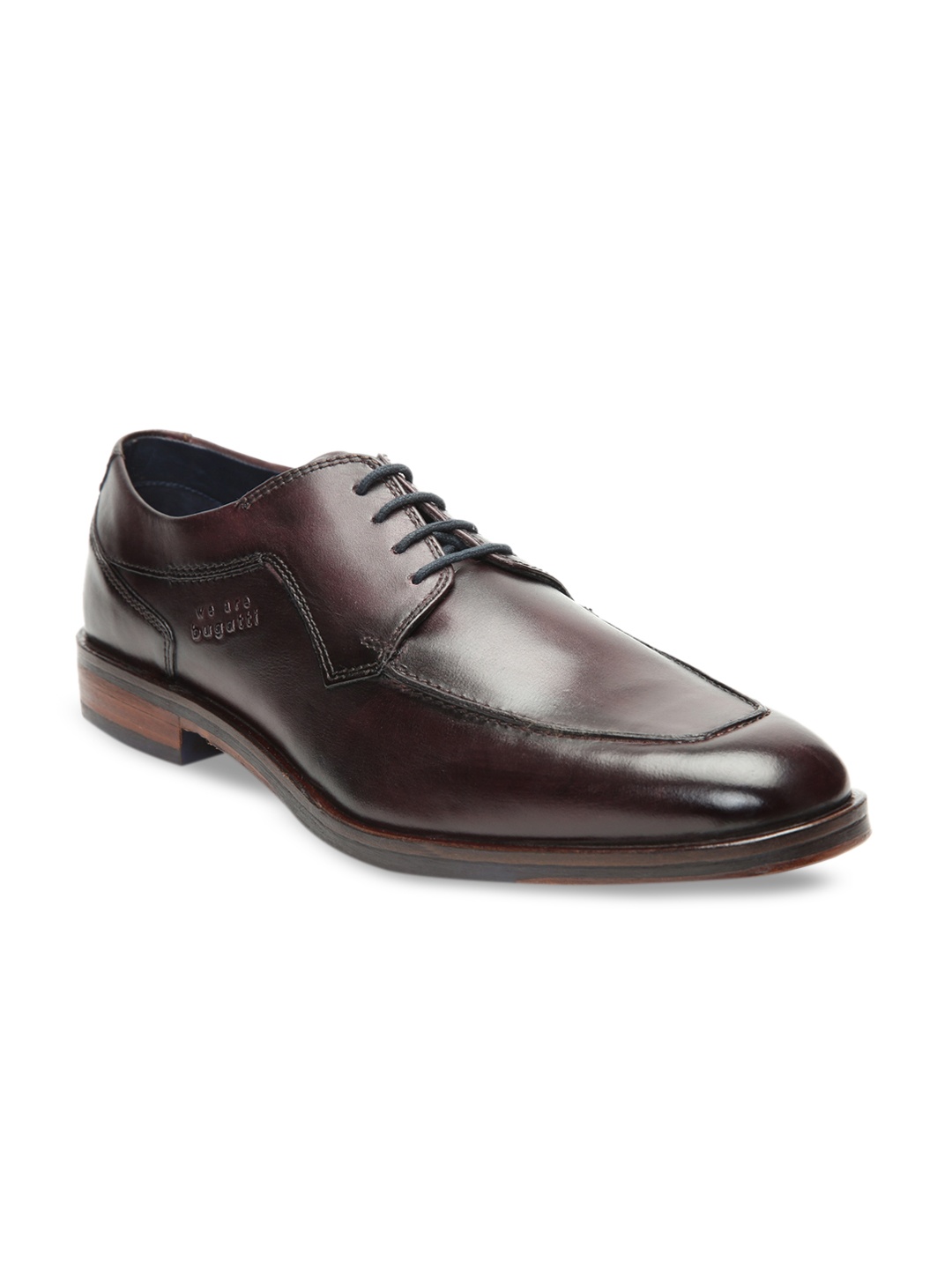 

Bugatti Men Maroon Leather Formal Derbys