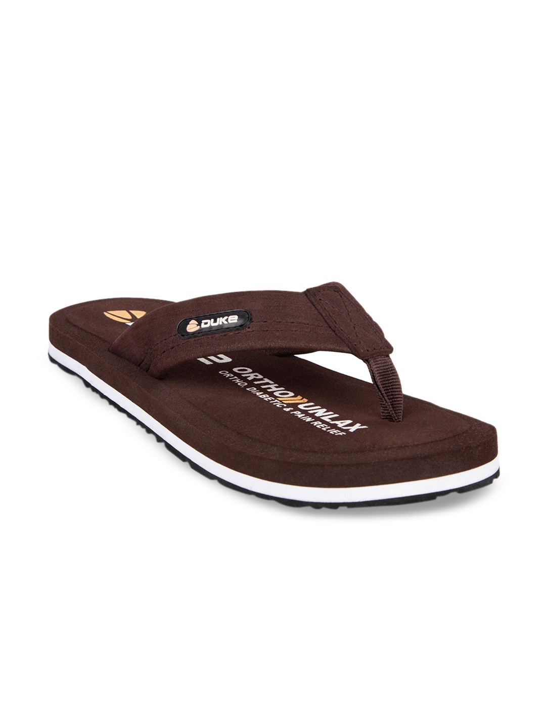 

Duke Men Brown Solid Thong Flip-Flops