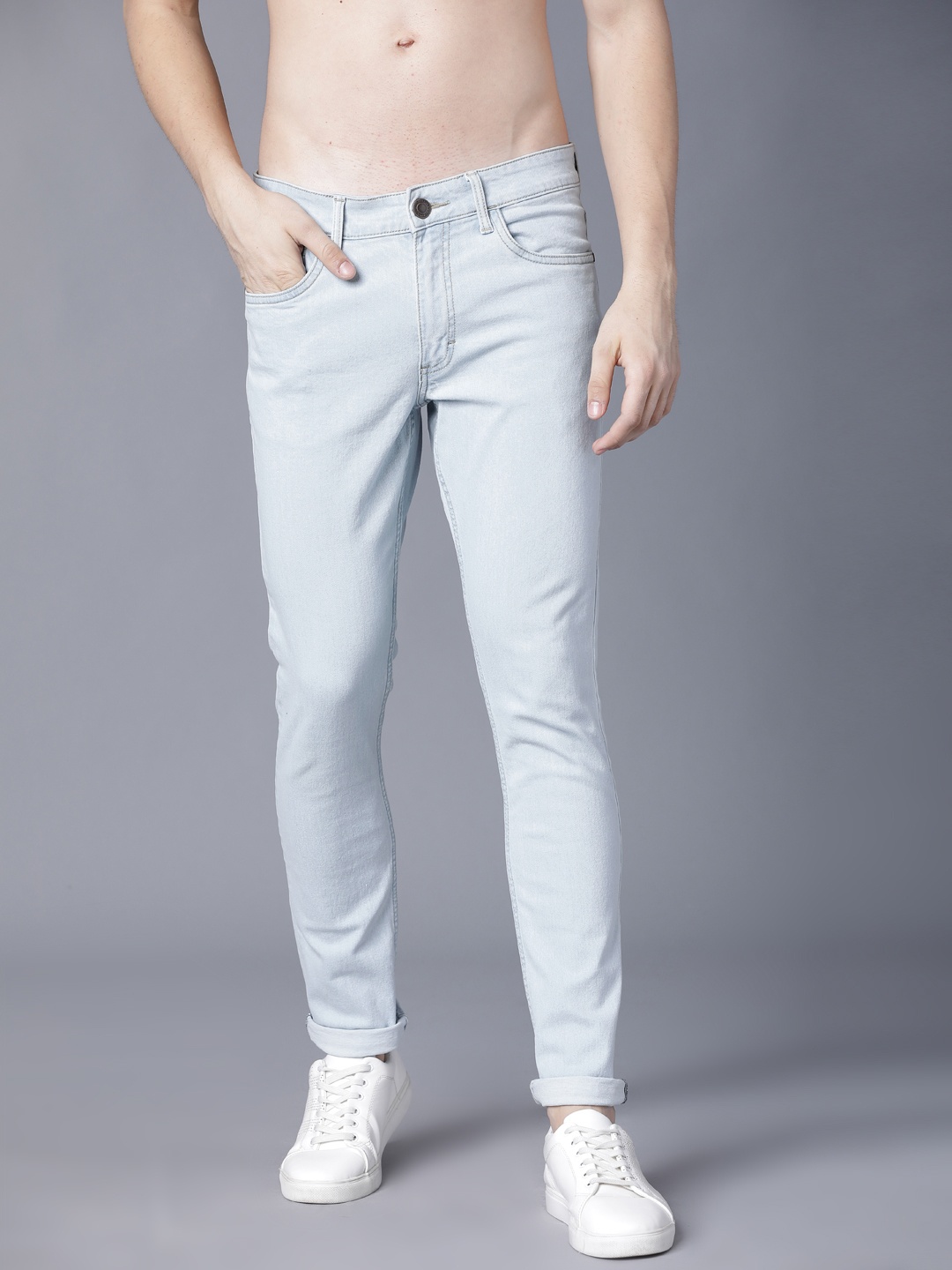 

HIGHLANDER Men Blue Slim Fit Mid-Rise Clean Look Stretchable Jeans