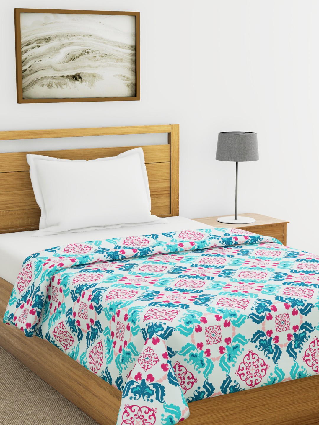 

BIANCA Multicoloured Abstract AC Room 120 GSM Single Bed Comforter, Multi